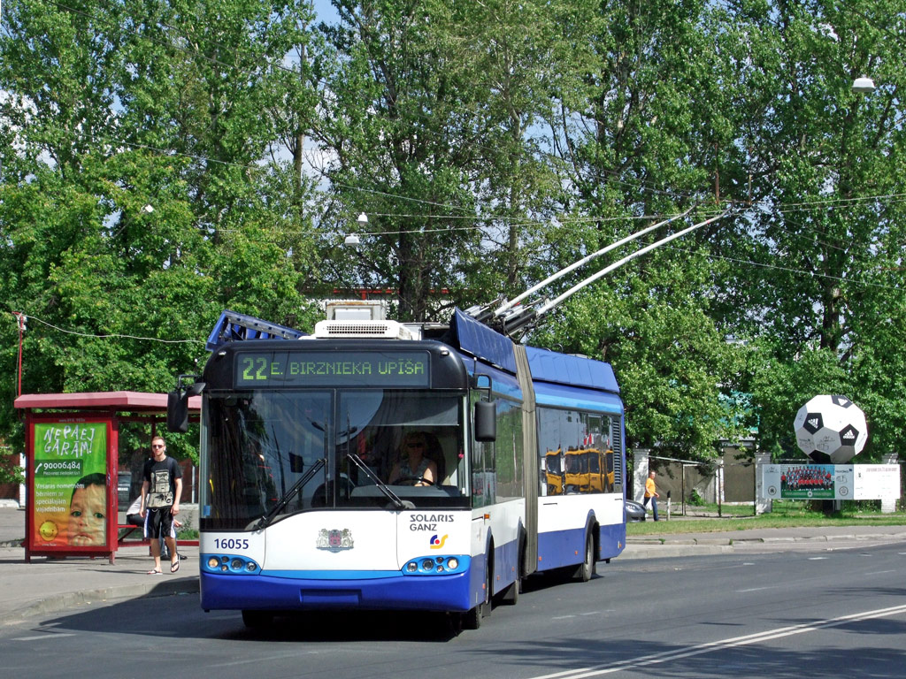 Рига, Solaris Trollino II 18 Ganz № 16055