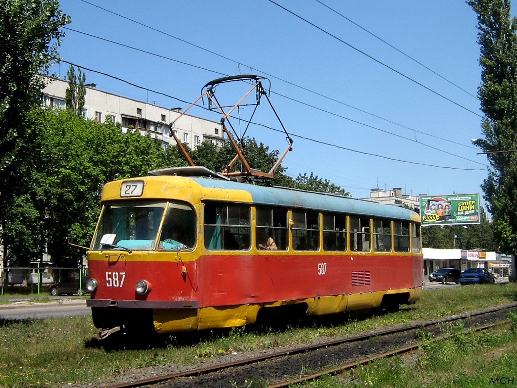 Харьков, Tatra T3SU № 587