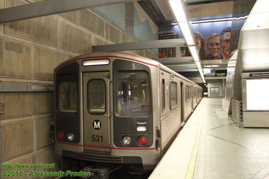 Лос-Анджелес, Breda A650 № 531; Лос-Анджелес — Метрополитен — Красная и Фиолетовая линии