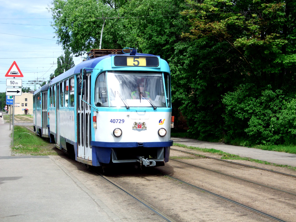 Рига, Tatra T3A № 40729