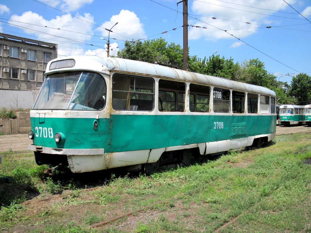 Донецк, Tatra T3SU (двухдверная) № 3708