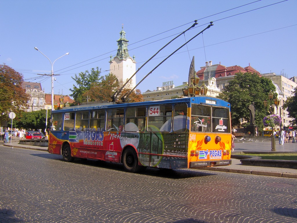 Львов, Škoda 14Tr89/6 № 544
