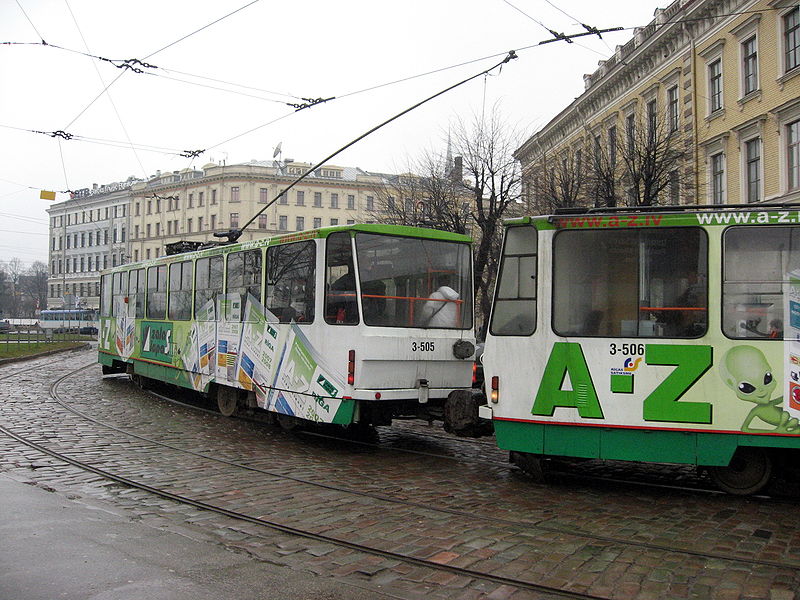 Рига, Tatra T3MR (T6B5-R) № 3-505; Рига, Tatra T3MR (T6B5-R) № 3-506