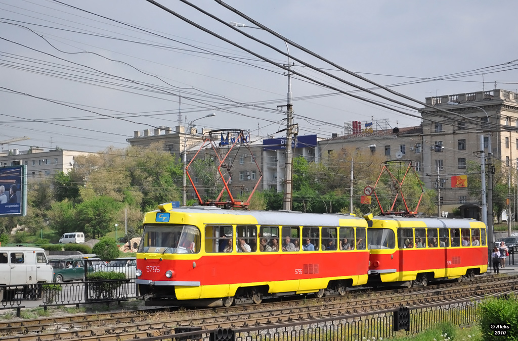 Волгоград, Tatra T3SU № 5755; Волгоград, Tatra T3SU № 5756