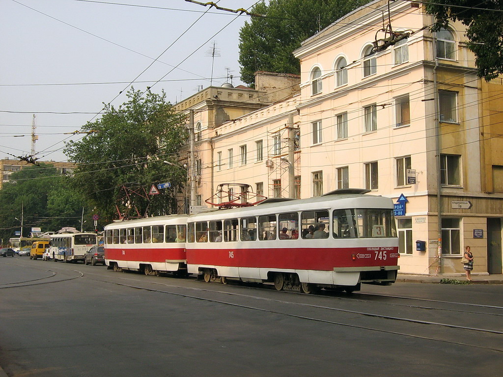 Самара, Tatra T3SU (двухдверная) № 745