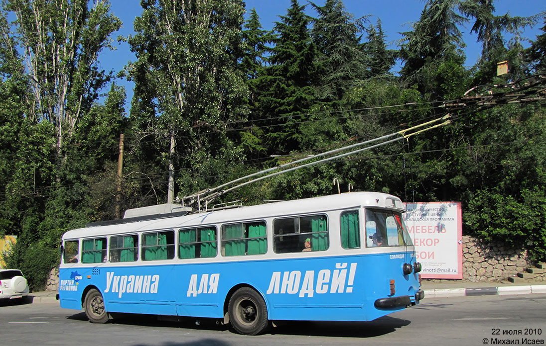 Крымский троллейбус, Škoda 9Tr21 № 5551