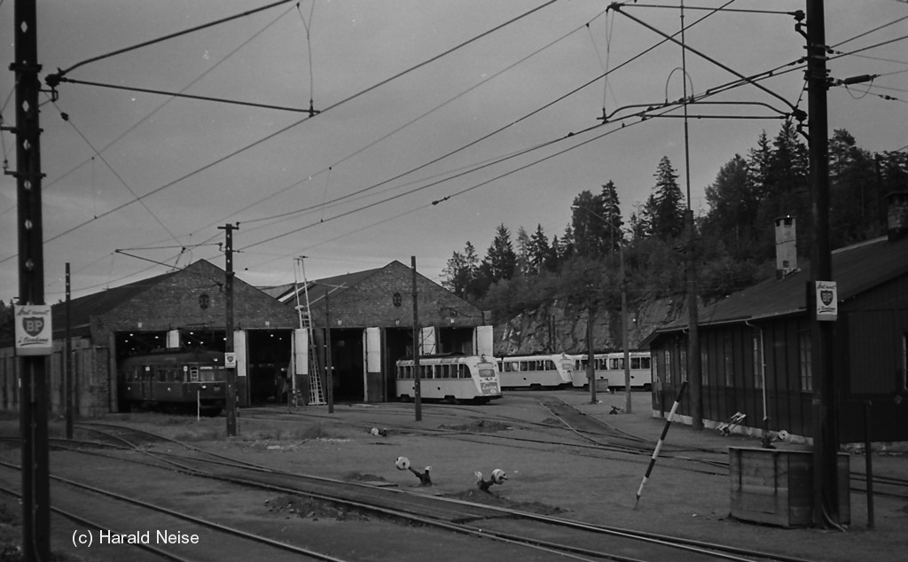 Осло — Линии метро (T-banen) и инфраструктура; Осло — Старые фотографии; Осло — Трамвайные линии и инфраструктура