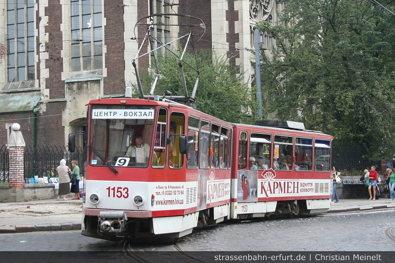 Львов, Tatra KT4D № 1153 Львов, Tatra KT4D № 1153
