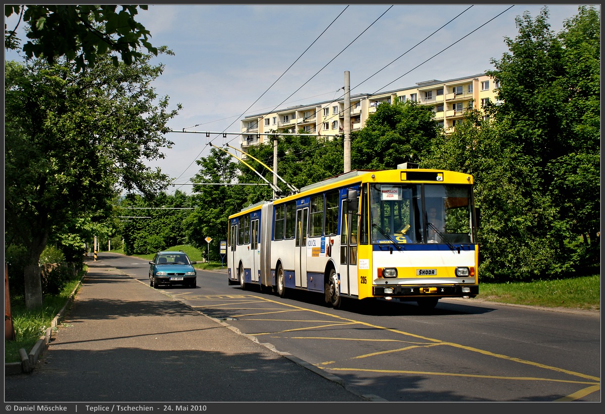 Теплице, Škoda 15Tr07/6 № 205