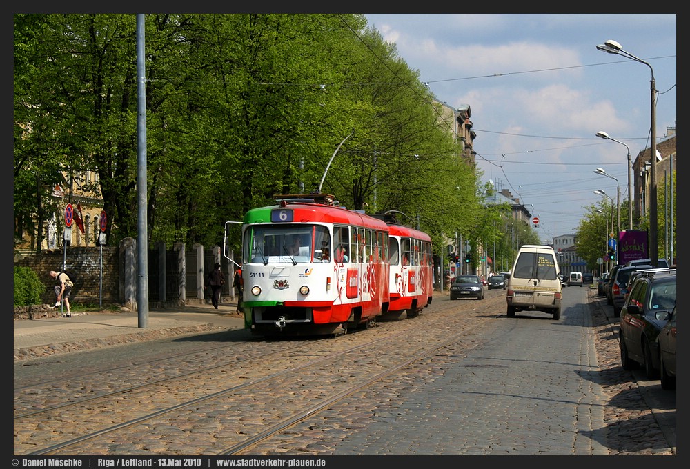 Рига, Tatra T3A № 51111
