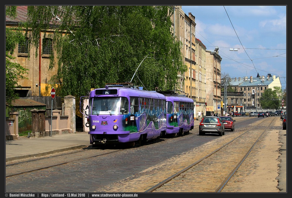 Рига, Tatra T3A № 51656