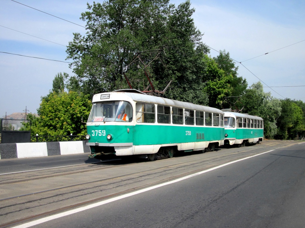 Донецк, Tatra T3SU (двухдверная) № 3759 Донецк, Tatra T3SU (двухдверная) № 3759