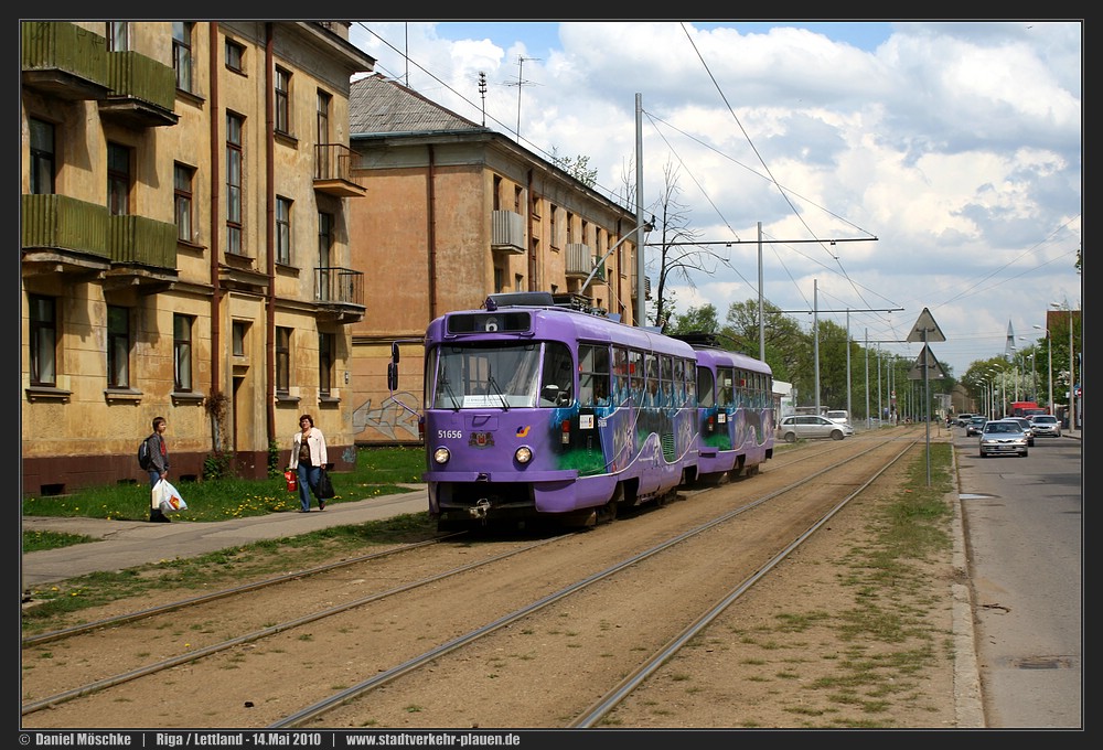 Рига, Tatra T3A № 51656