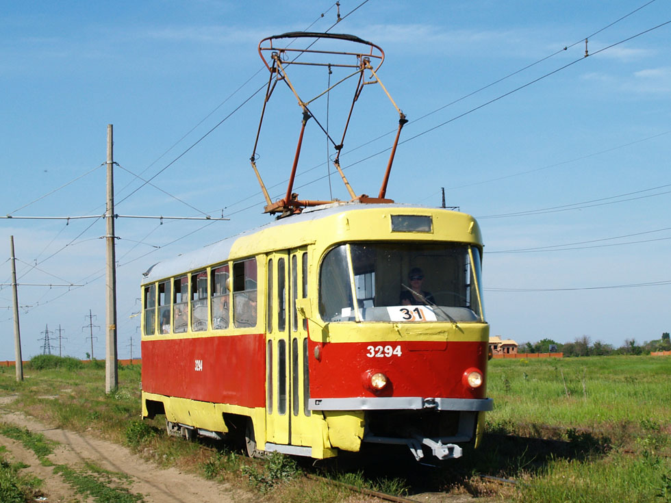 Odesa, Tatra T3SU (2-door) Br. 3294; Odesa — Tramway Lines: Central Station to Lustdorf and the Fish Seaport Odesa, Tatra T3SU (2-door) Br. 3294; Odesa — Tramway Lines: Central Station to Lustdorf and the Fish Seaport