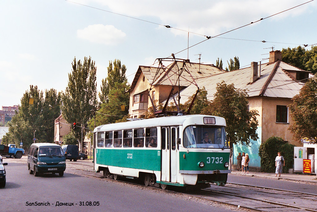 Донецк, Tatra T3SU (двухдверная) № 3732