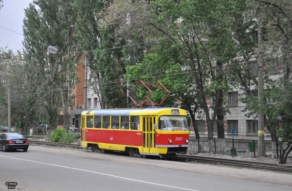 Волгоград, Tatra T3SU (двухдверная) № 2607