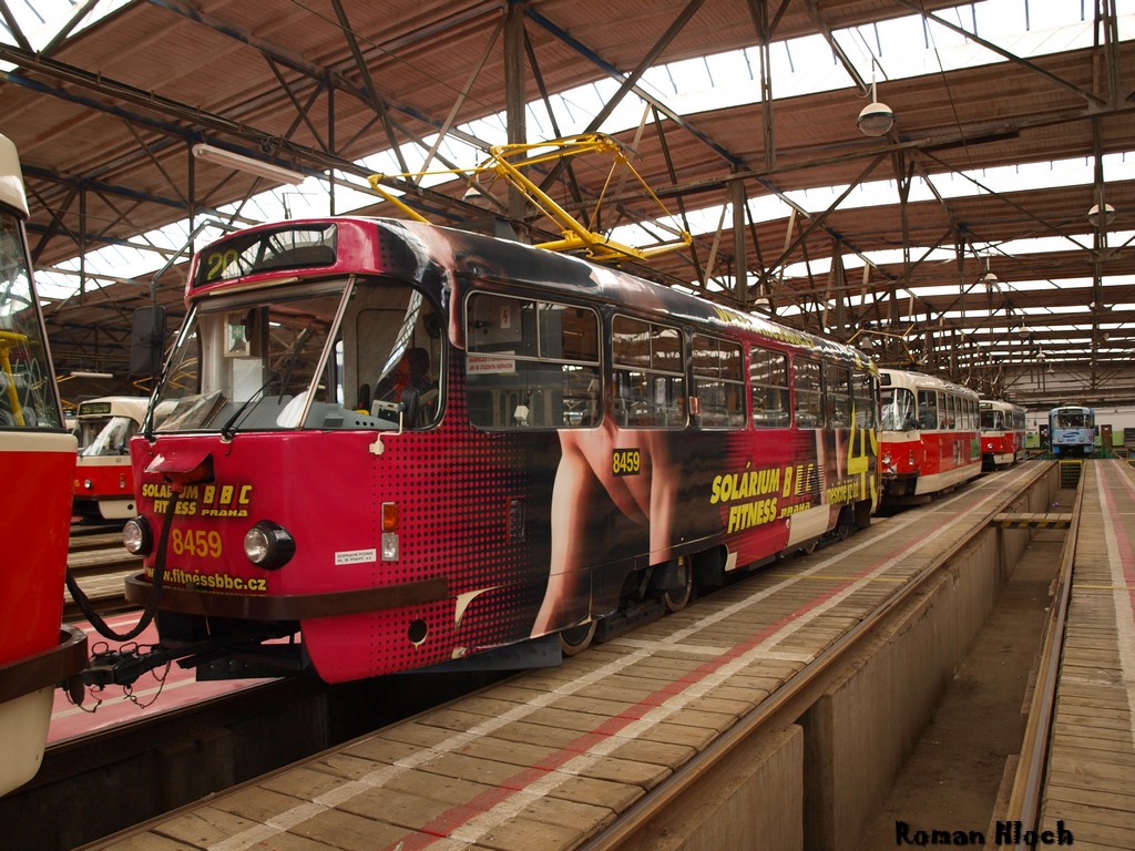 Прага, Tatra T3R.P № 8459; Прага — Трамвайные депо Прага, Tatra T3R.P № 8459; Прага — Трамвайные депо