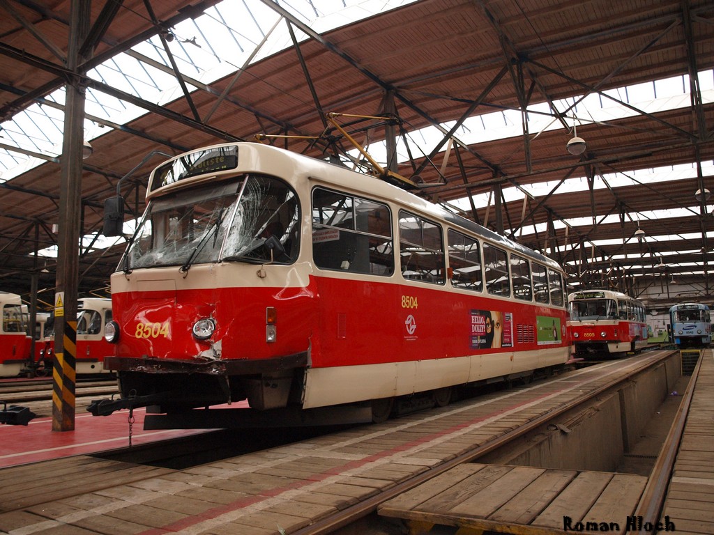 Прага, Tatra T3R.P № 8504; Прага — Трамвайные депо