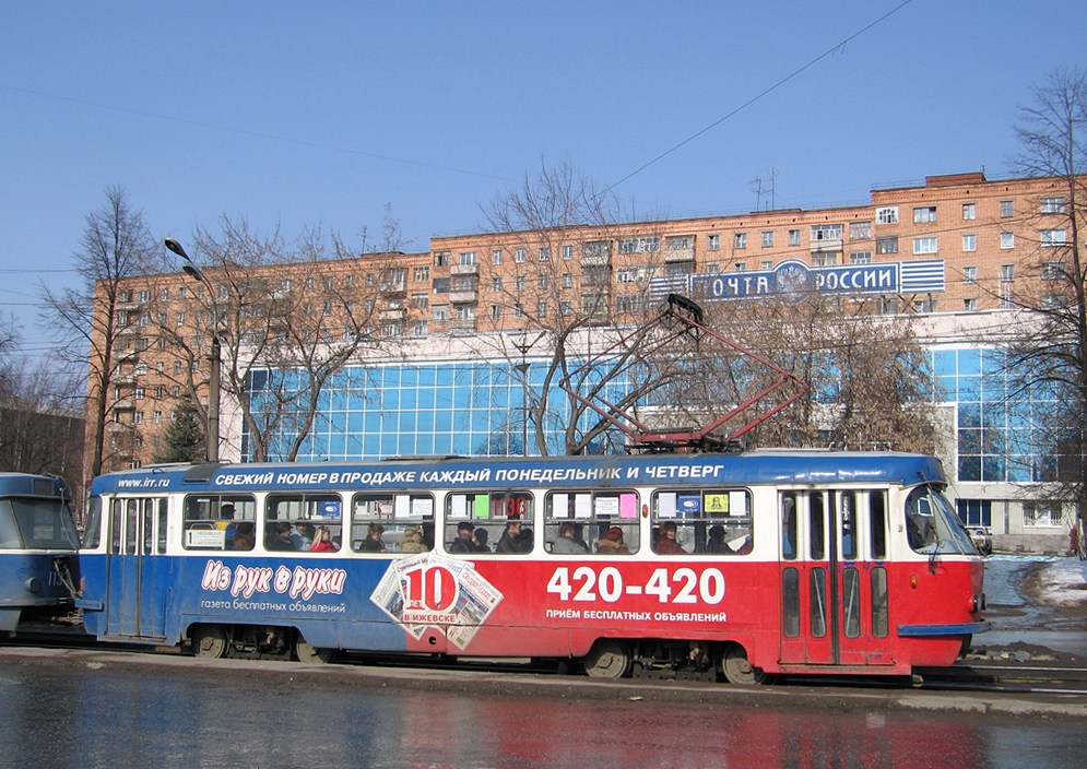 Ижевск, Tatra T3SU (двухдверная) № 1136