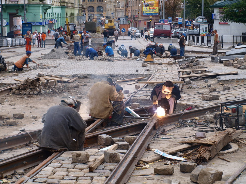 Львов — Реконструкции путей: площадь Осмомысла