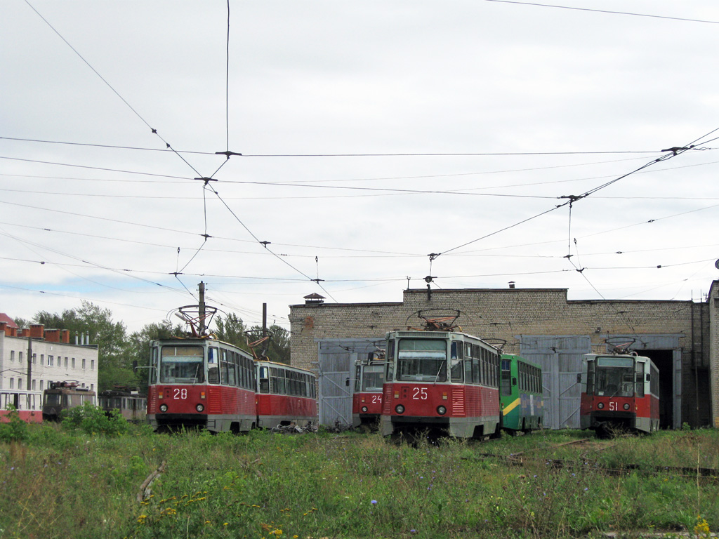 Рязань, 71-605А № 25; Рязань, 71-605А № 28; Рязань, 71-608К № 51; Рязань — Депо, конечные станции и кольца