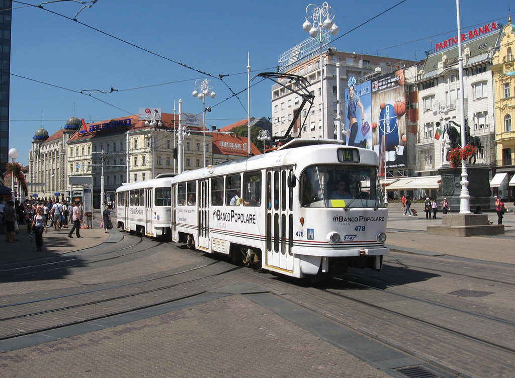 Загреб, Tatra T4YU № 478