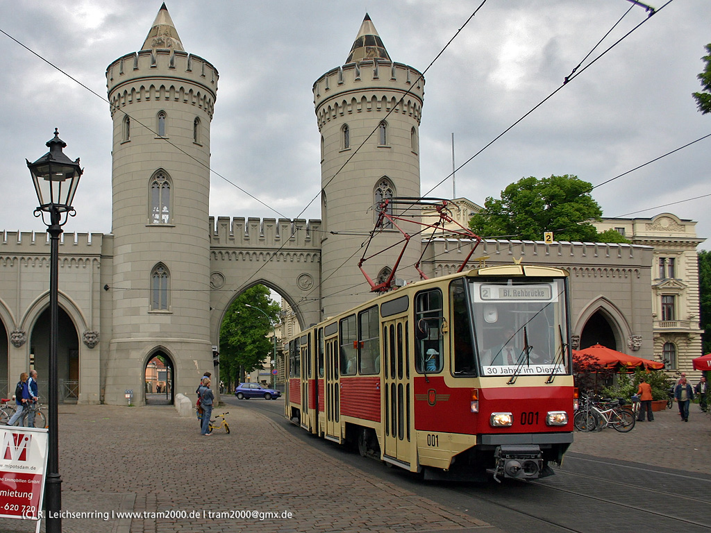 Потсдам, Tatra KT4D № 001; Потсдам — 125 Jahre  Straßenbahn in Potsdam 22/05/2005