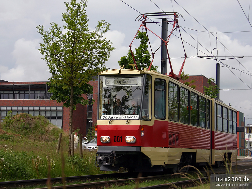 Потсдам, Tatra KT4D № 001; Потсдам — 125 Jahre  Straßenbahn in Potsdam 22/05/2005