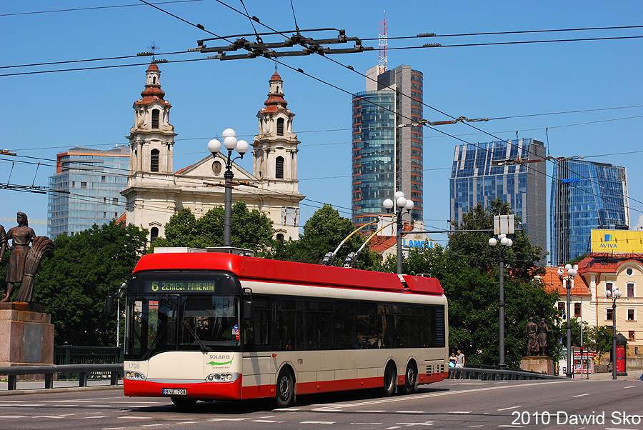Вильнюс, Solaris Trollino II 15 AC № 1708