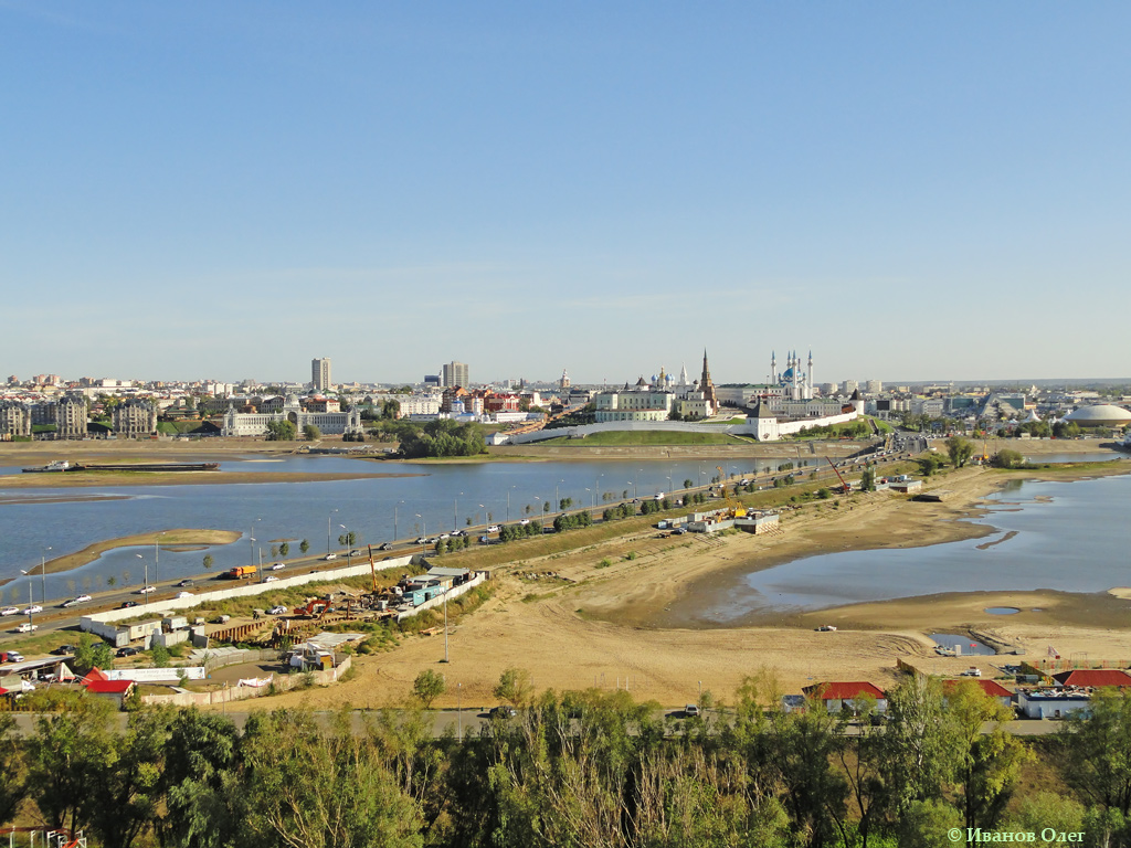 Казань — Демонтажи; Казань — Мосты и дамбы; Казань — Электротранспорт с высоты