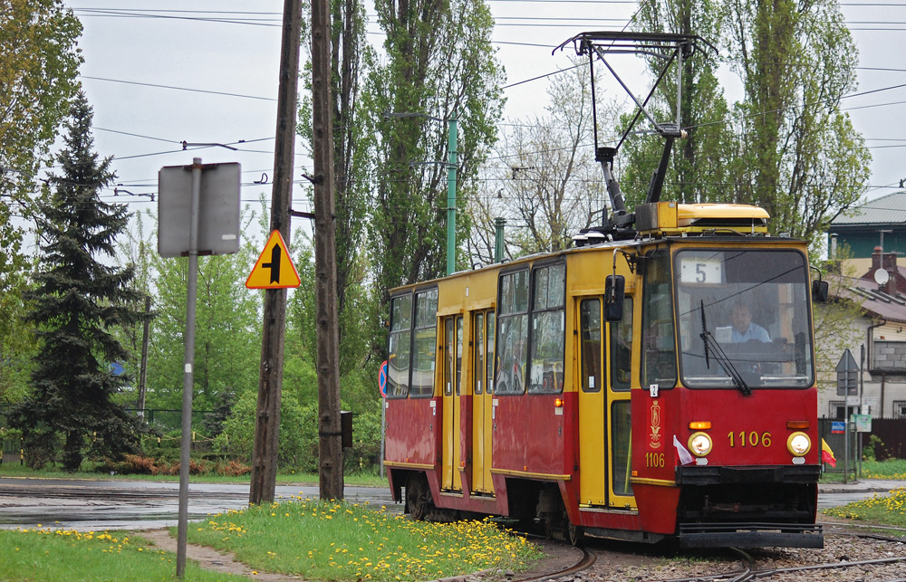 Варшава, Konstal 105Na № 1106