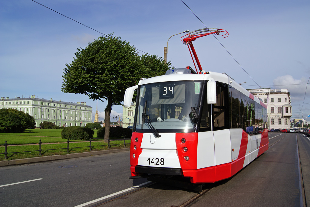 Sankt Peterburgas, 71-153 (LM-2008) nr. 1428; Sankt Peterburgas — New PTMZ trams