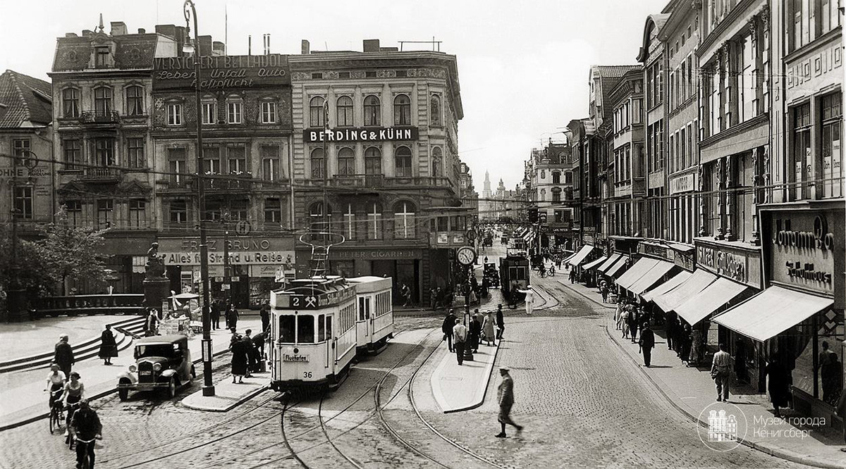 Калининград, Двухосный моторный Steinfurt № 36; Калининград — Старые фото — Кёнигсбергский трамвай
