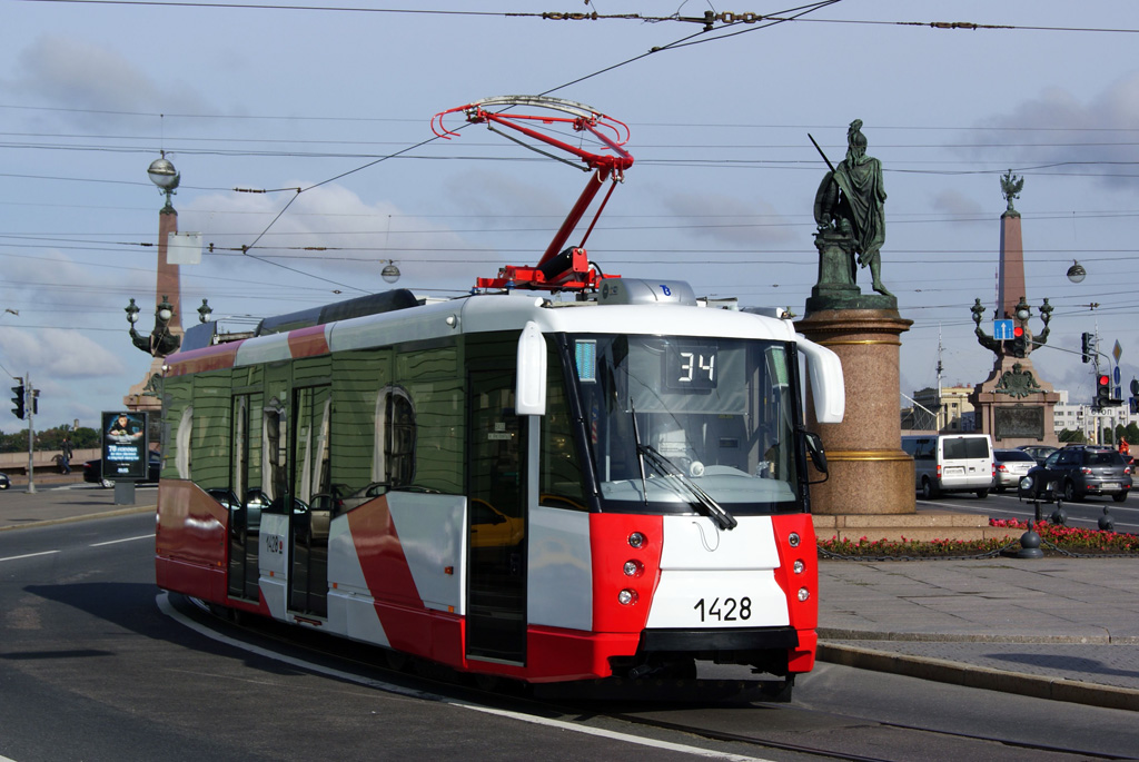 聖彼德斯堡, 71-153 (LM-2008) # 1428; 聖彼德斯堡 — New PTMZ trams