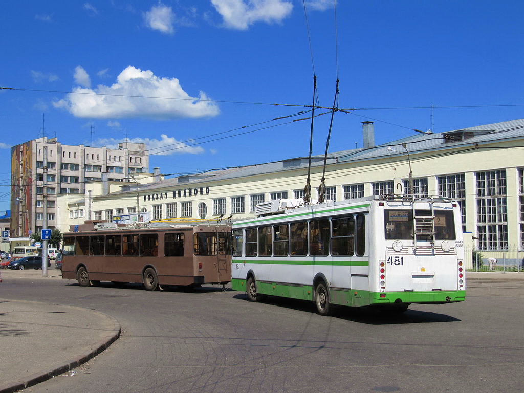 Иваново, ЛиАЗ-5280 № 481; Иваново, ЗиУ-682 КР Иваново № 343
