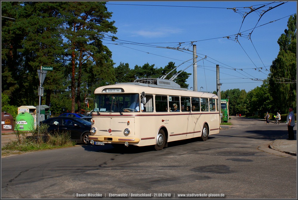 Эберсвальде, Škoda 9Tr14 № 19; Эберсвальде — Юбилей: 70 лет троллейбусу в Эберсвальде (21.08.2010)