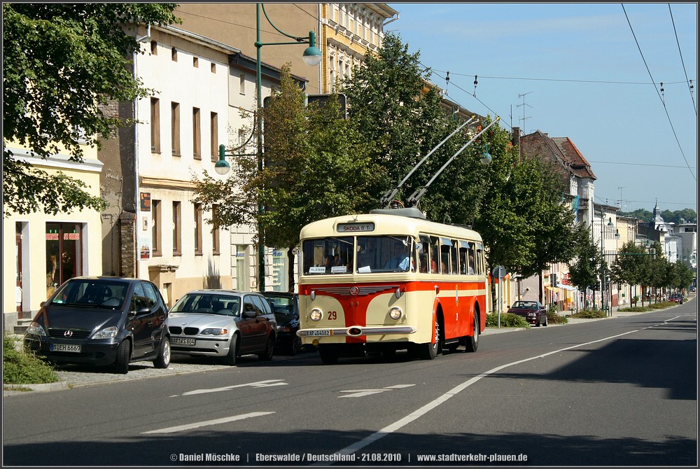 Острава, Škoda 8Tr6 № 29; Эберсвальде — Подвижной состав из других городов; Эберсвальде — Юбилей: 70 лет троллейбусу в Эберсвальде (21.08.2010) Острава, Škoda 8Tr6 № 29; Эберсвальде — Подвижной состав из других городов; Эберсвальде — Юбилей: 70 лет троллейбусу в Эберсвальде (21.08.2010)