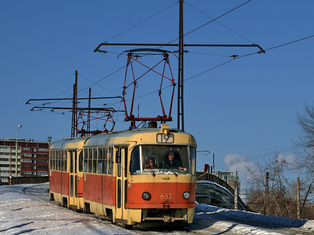 Екатеринбург, Tatra T3SU (двухдверная) № 632