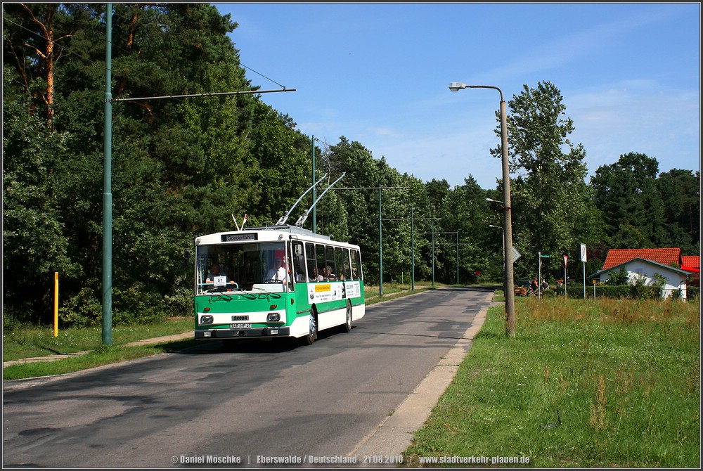 Эберсвальде, Škoda 14Tr03 № 3; Эберсвальде — Юбилей: 70 лет троллейбусу в Эберсвальде (21.08.2010)