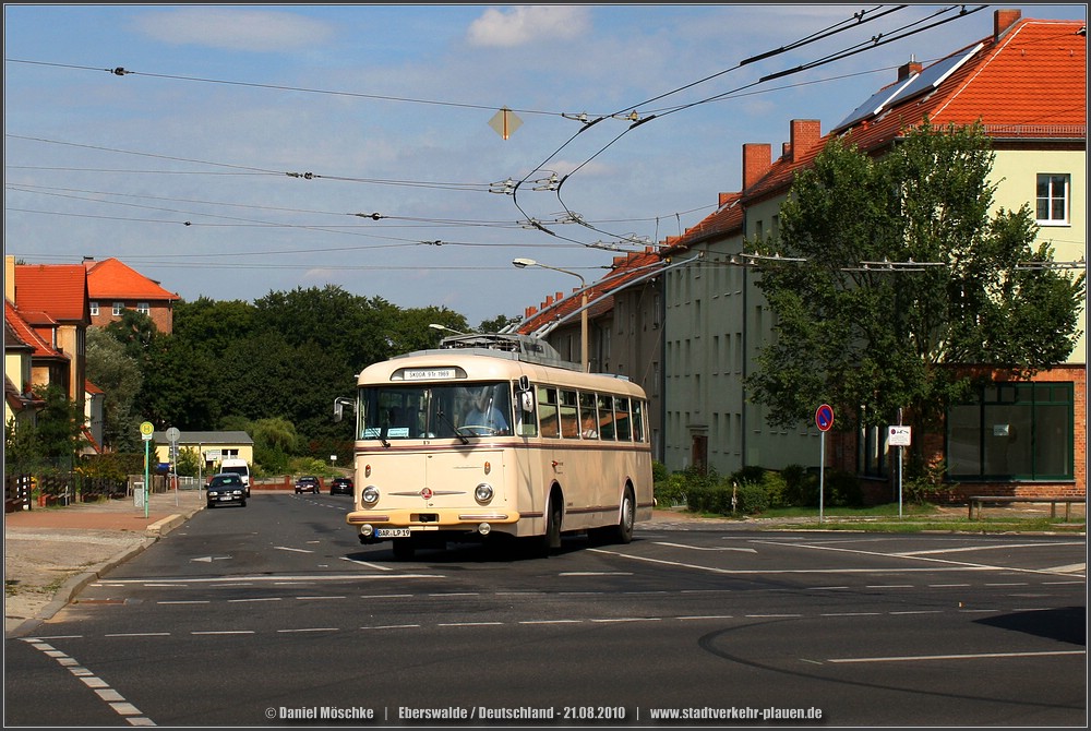 Эберсвальде, Škoda 9Tr14 № 19; Эберсвальде — Юбилей: 70 лет троллейбусу в Эберсвальде (21.08.2010)