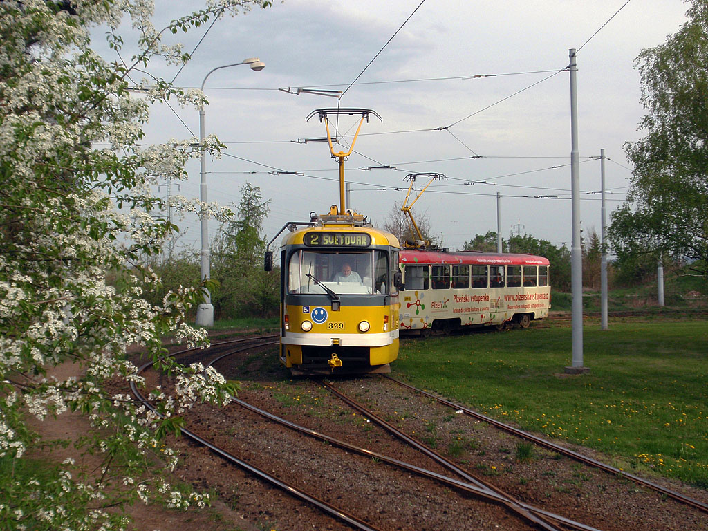 Пльзень, Tatra T3R.PLF № 329