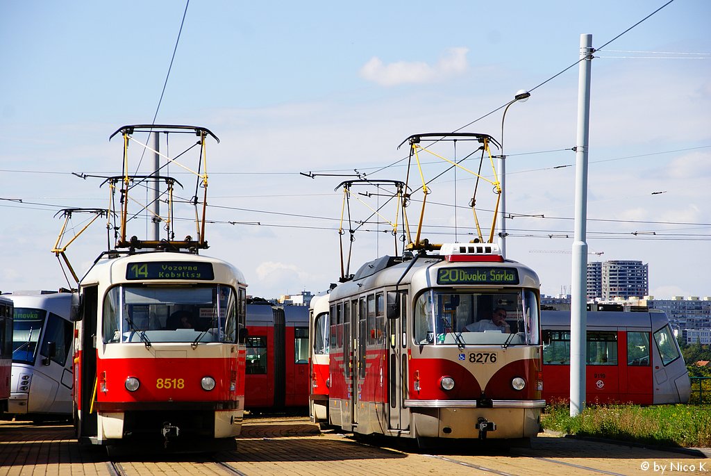 Прага, Tatra T3R.PLF № 8276; Прага, Tatra T3R.P № 8518