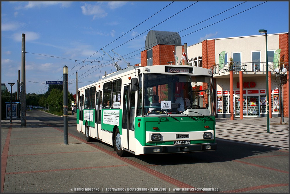 Эберсвальде, Škoda 14Tr03 № 3; Эберсвальде — Юбилей: 70 лет троллейбусу в Эберсвальде (21.08.2010)