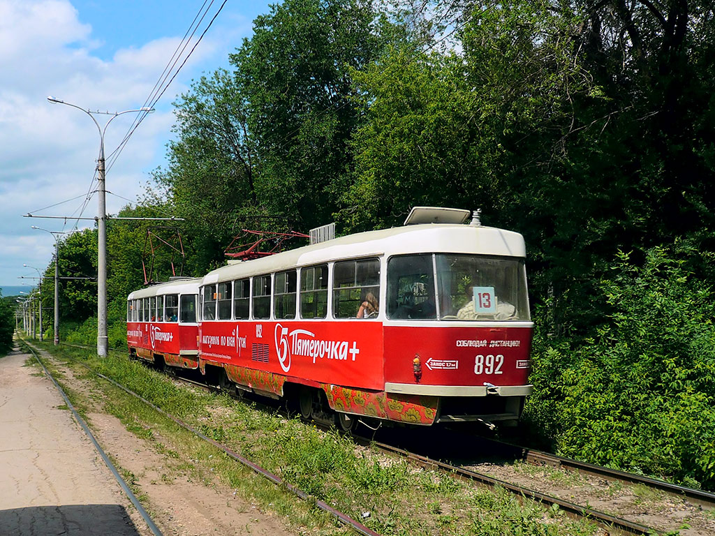 Самара, Tatra T3SU № 892; Самара — Трамвайные линии