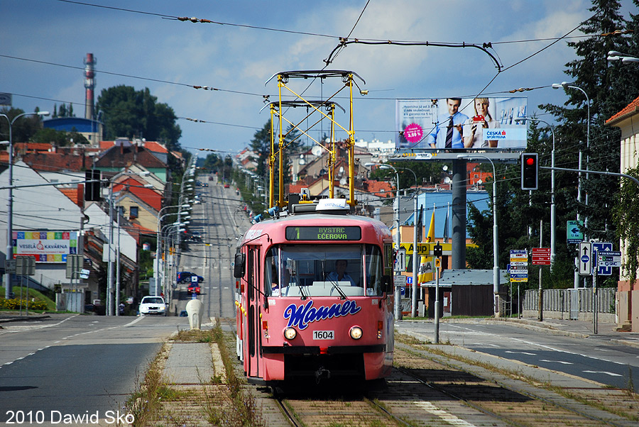 Брно, Tatra T3G № 1604