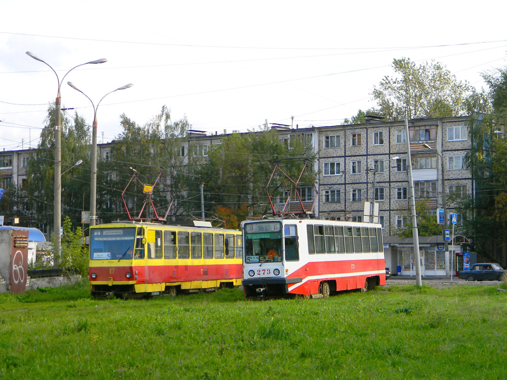 Тверь, 71-608К № 273; Тверь, Tatra T6B5SU № 17; Тверь — Трамвайные конечные станции и кольца