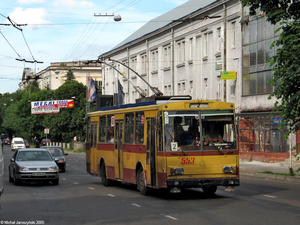 Львов, Škoda 14Tr89/6 № 553