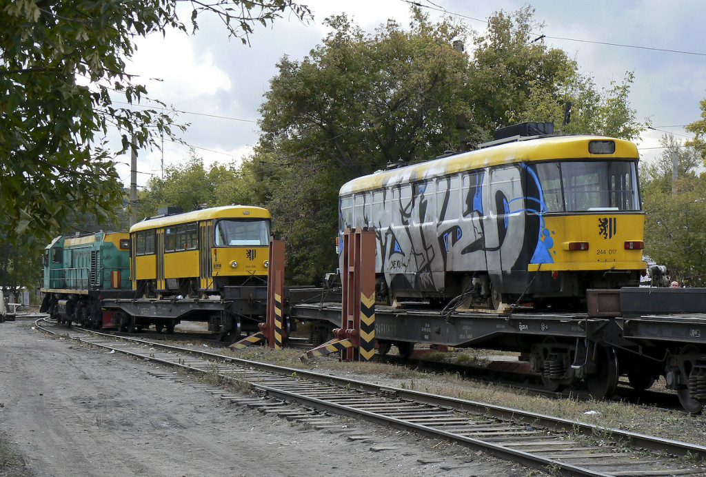 Дрезден, Tatra TB4D № 244 017; Дрезден, Tatra TB4D № 244 035; Барнаул — ООО "Алтайская электротранспортная компания"