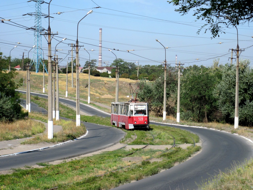 Mariupole, 71-605 (KTM-5M3) № 523