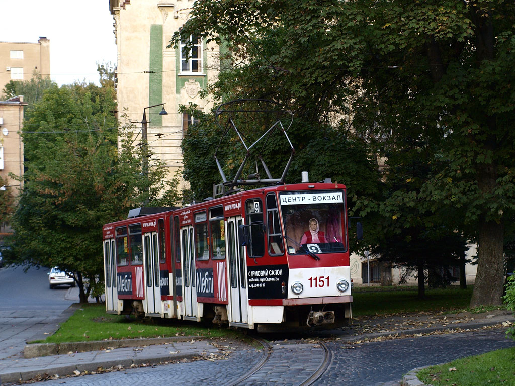 Львов, Tatra KT4D № 1151
